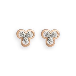 Floral Diamond Trio Earrings