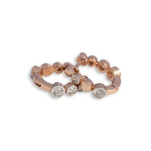 Luxe Half-Gold, Half-Diamond  Earrings