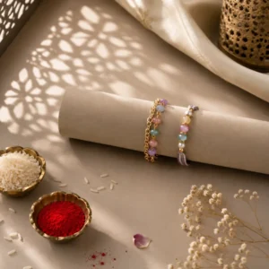 Premium Multicolor Crystal Rakhi