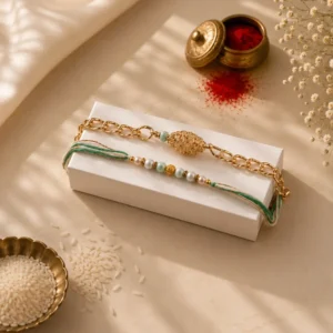 Premium Mint Royale Bracelet Couple Rakhi