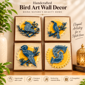 BIRD ART WALL DECOR FRAMES COMBO